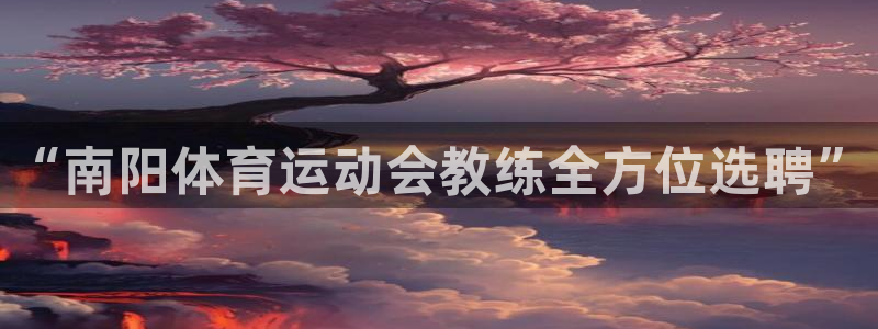 Top1体育APP：“南阳体育运动会教练全方位选聘”